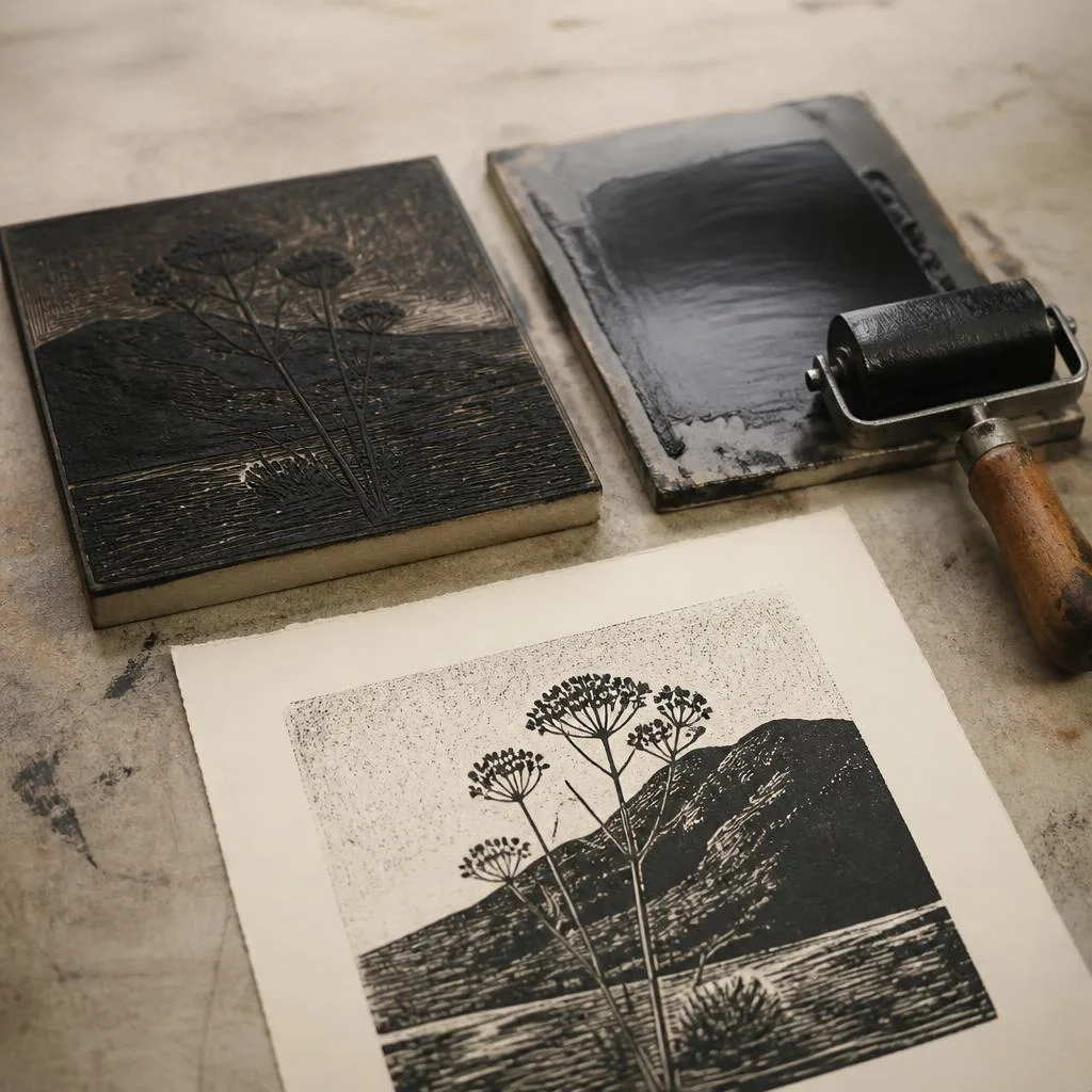 Printmaking texture study