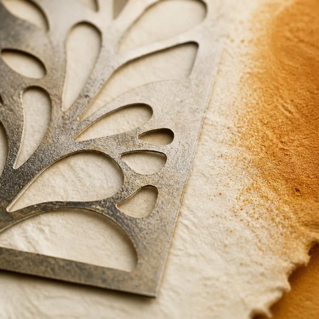 Close-up studio texture and process detail